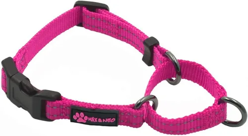 Vista 10 de Max and Neo Collar de nylon Martingale para perros - Donamos a un rescate de perros por cada collar vendido (Pequeño, Azul)