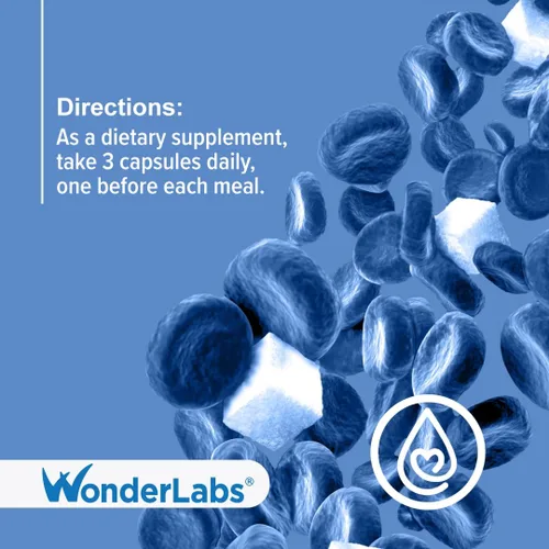 Vista 6 de Wonder Laboratories Berberina HCL 1,500 mg + mantenimiento de canela, cromo y bioperina para glucosa, corazón y salud del sistema inmunológico Sin