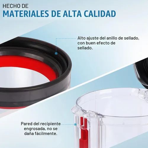 Vista 6 de Contenedor de polvo mejorado compatible con el recipiente de aspiradora Papelera V10