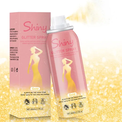 Vista 17 de Pulverizador de purpurina para cabello y cuerpo, polvo de purpurina holográfica, purpurina brillante para la cara, el cuerpo y la ropa, laca