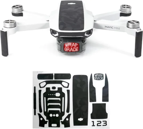 Vista 13 de Wrapgrade Skin compatible con DJI Mavic Mini Color decorativo Verde militar