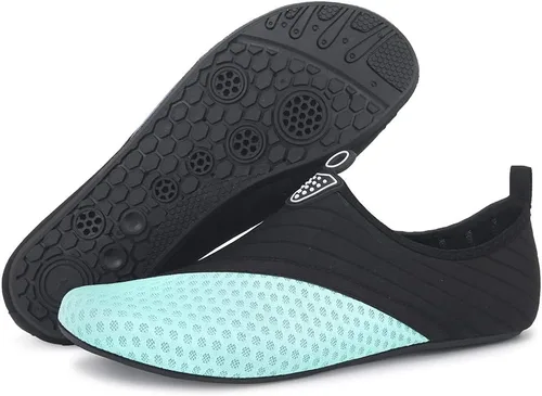 Vista 3 de QACOHU Zapatos de agua para hombre y mujer, zapatos de agua de secado rápido para buceo, surf, natación, playa, yoga