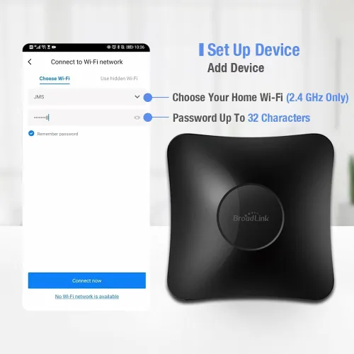 Vista 13 de BroadLink RM4 pro IR y RF Mando a distancia universal, concentrador de control remoto Wi-Fi de aprendizaje de código todo en uno para TV, aire