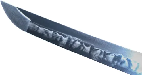 Vista 8 de Katana - Espada Katana de 41 pulgadas, hecha a mano japonesa, práctica, acero T10, templado/arcilla templada, espiga completa, afilada, vaina..