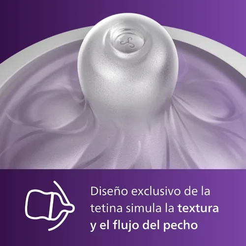 Vista 3 de Philips Avent Tetinas de respuesta natural, flujo extra lento (flujo 1), paquete de 4, SCY961/44