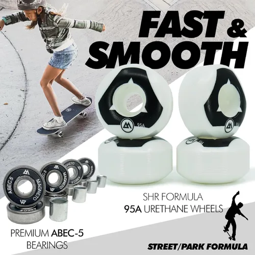 Vista 7 de Magneto Complete Cruiser Starter Skateboard