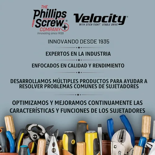 Vista 7 de Conjunto de tornillos de concreto Velocity 2 1/4 (Cabeza plana, 1/4") – Incluye 12 piezas de tornillos de mampostería de alto rendimiento