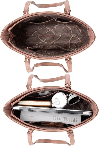 Vista 6 de Montana West Monederos para mujer, juego de 3 piezas, bolso de mano con estampado de leopardo
