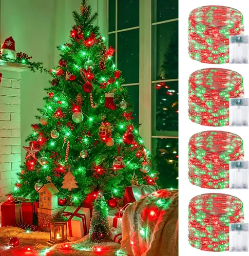 Vista 21 de Paquete de 2 guirnaldas de 30 luces LED de calabaza para decoración de otoño, funciona