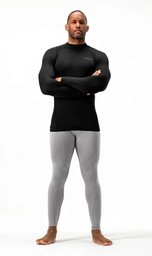 Vista 3 de DEVOPS 2 Pack Men's Thermal Turtle Mock Neck Shirts, Compression Long Sleeve Tops and Hoodies