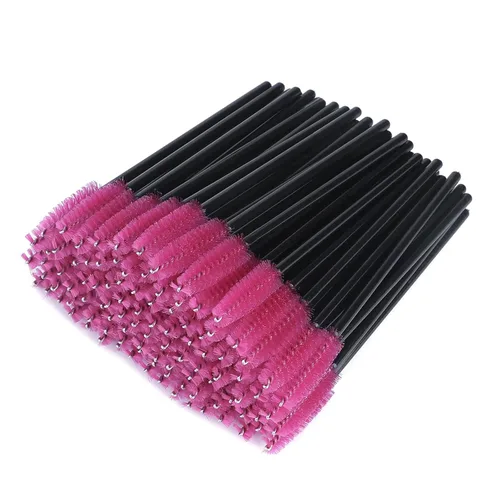 Vista 10 de G2PLUS 300 unidades de brochas desechables para rímel, kit de maquillaje con cepillo de pestañas de cristal, varillas ajustables para extensiones