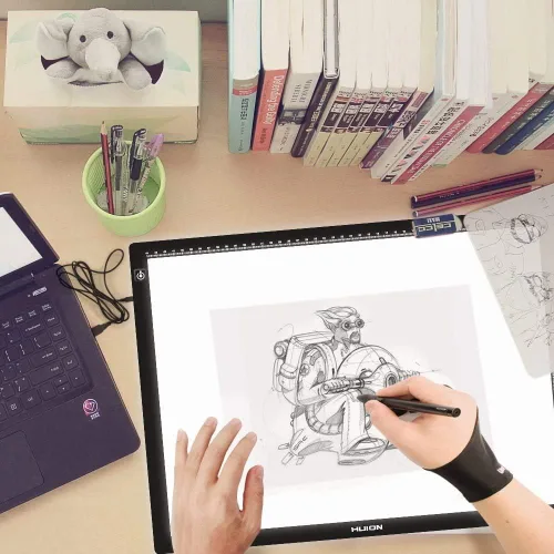 Vista 3 de Huion Artista Guante para dibujo tablet (1 Unidad, bueno para mano derecha o mano izquierda) – Cura CR-01