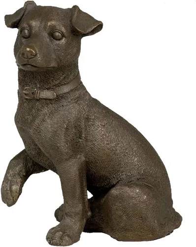 Vista 11 de Estatuas de perro Bulldog Esculturas de bronce TPAL-092 Figuras de metal, 2 piezas 2