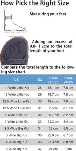 Vista 6 de WHITIN Zapatos descalzos anchos para niños pequeños y grandes Zapatillas minimalistas para niños y niñas Splay naturalmente Ligero