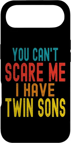 Vista 27 de Vintage You Can't Scare Me I Have Twin Sons Parent Parenting Case for iPhone 16