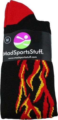 Vista 2 de MadSportsStuff Flame Soccer Style Over the Calf Athletic Socks (multiple colors)