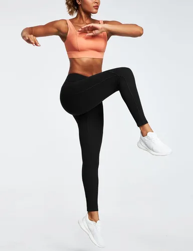 Vista 5 de Ewedoos - Leggings con bolsillos para mujer, de talle alto, pantalones de yoga, pantalones de entrenamiento, con levantamiento de glúteos