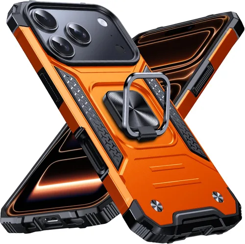 Vista 98 de Anqrp Funda resistente para iPhone 6/7/8/SE/SE2 con soporte de anillo mejorado y agarre, grado militar, a prueba de golpes, resistente y robusta