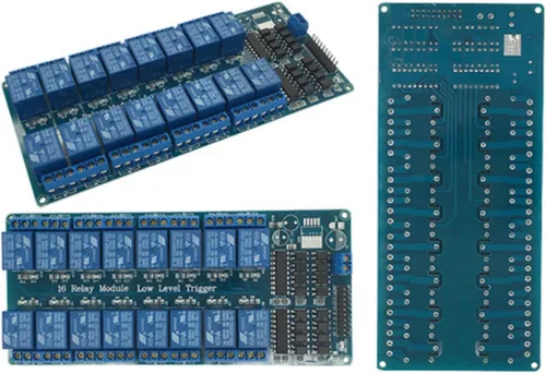 Vista 5 de Placa de módulo de relé de 16 canales de 12 V para Arduino DSP AVR PIC ARM