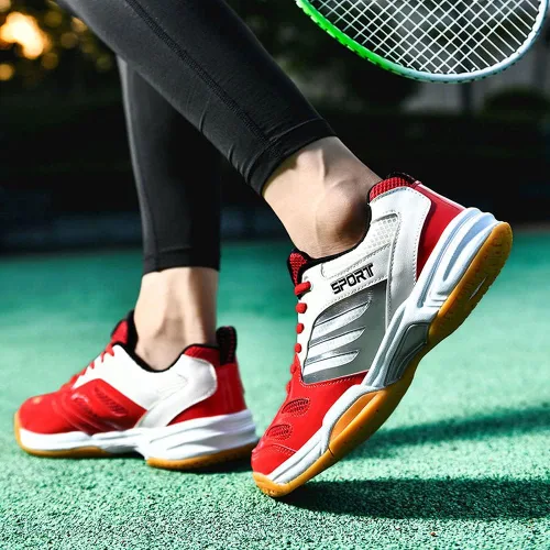 Vista 8 de zxcvb Tenis Bádminton Zapatos de los Hombres Nuevos Tendón de Ox Inferior de Desgaste Antideslizante de los Hombres de Baja Primavera Tenis de Mesa