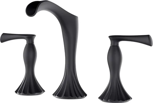 Vista 10 de Pfister LG49-RH1BG Rhen - Grifo de lavabo de baño con cascada, oro cepillado
