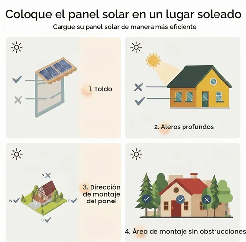 Vista 4 de 1 panel solar de 1.3 W5.5 V, adecuado para persianas eléctricas, persianas inteligentes, enchufe USB-C, generación de energía solar móvil, instalado