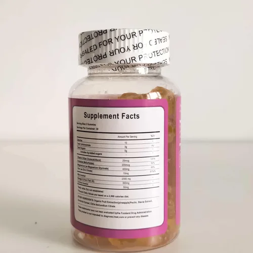 Vista 3 de Gomitas multivitamínicas de mio-inositol y D-chiro inositol, proporción 40:1, glicinato de magnesio 400 mg, omega-3 y folato, vitaminas PCOS