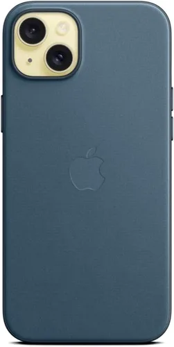 Vista 3 de Apple iPhone 15 Plus Funda FineWoven con MagSafe - Azul Pacífico Pacific Blue
