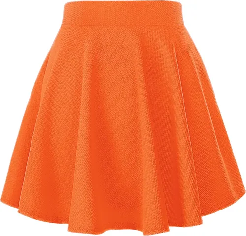 Vista 7 de Urban CoCo Falda básica versátil elástica de estilo patinadora, de corte acampanado, para mujer #13