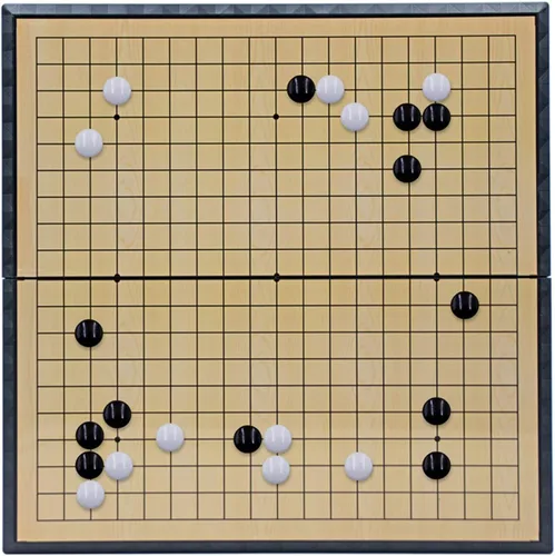Vista 2 de Juego magnético 19x19 Go de 11 pulgadas portátil con piedras convexas