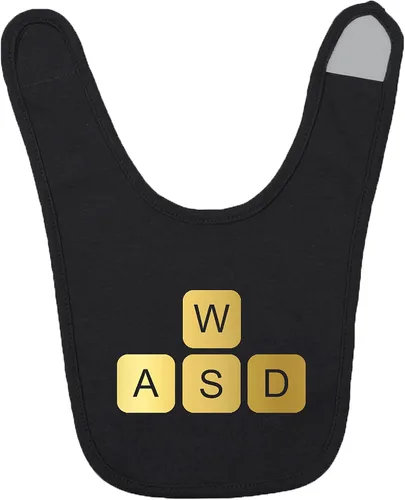 Vista 6 de Learning To Walk WASD - Gaming Baby Onesie - Hat - Blanket - Bib Package Combinations