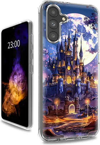 Vista 44 de Funda transparente para Samsung A15 5G de 6.5 pulgadas, doble capa protectora a prueba de golpes de PC transparente de silicona suave