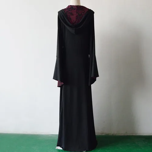 Vista 3 de YUTANRAL Vestido de Halloween para mujer, vestido largo de moda de talla grande, vestido gótico medieval vintage, vestido renacentista, disfraz