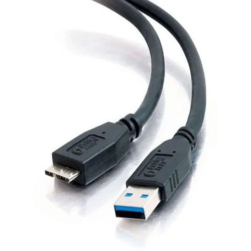 Vista 2 de Cable USB 3.0 SuperSpeed OEM A a Micro B para discos duros externos WD/Seagate/Clickfree/Toshiba/Samsung (1.5 pies - 19.7 in - 1.6 ft)