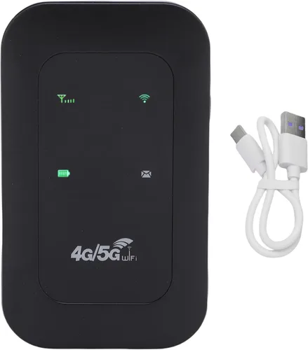 Vista 8 de lyrlody Enrutador WLAN, dispositivo móvil de punto de acceso WiFi 4G LTE, enrutador portátil con 2100 MAh para hasta 10 dispositivos con conexión