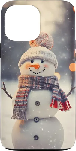 Vista 24 de Cute Christmas Snowman Winter Snow Scene Holiday Season Case for iPhone 17