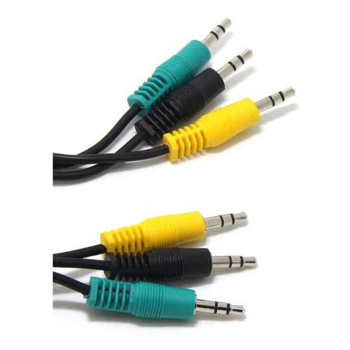 Vista 3 de Ancable Cable de audio de repuesto para canales 5.1, altavoces de computadora Logitech de 0.138 in 1/8 TRS macho a macho de 6 pies compatible