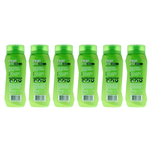 Vista 3 de PERT Champú y acondicionador 2 en 1 Complete Clean – Champú para hombre de uso diario – Acondicionador de cabello para hombres – Elimina