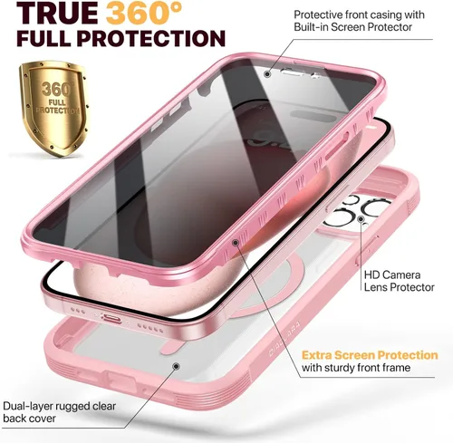 Vista 574 de DIACLARA - Funda transparente compatible con iPhone XR 6.1 pulgadas 2018