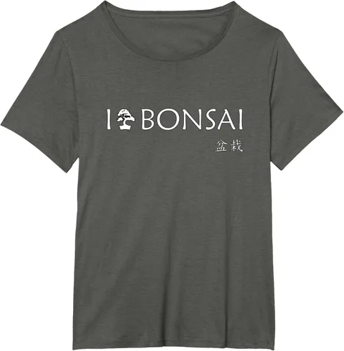 Vista 14 de Bonsai - I love bonsai T Shirt - Japan T-Shirt Negro