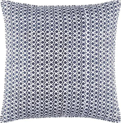 Vista 6 de Pine Cone Hill Tyler - Funda de almohada acolchada índigo, tamaño estándar, patrón gráfico azul