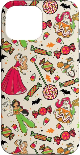 Vista 19 de iPhone 16 Disney Princess Snow White Ariel Jasmine Aurora Funda de Halloween