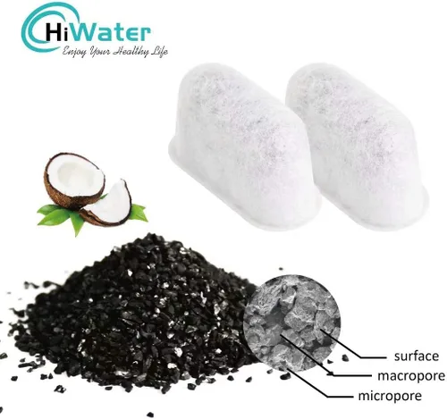 Vista 5 de Paquete de 24 filtros de carbón compatibles con Cuisinart para cafetera, repuesto para todos los filtros de agua Cuisinart Hiwater