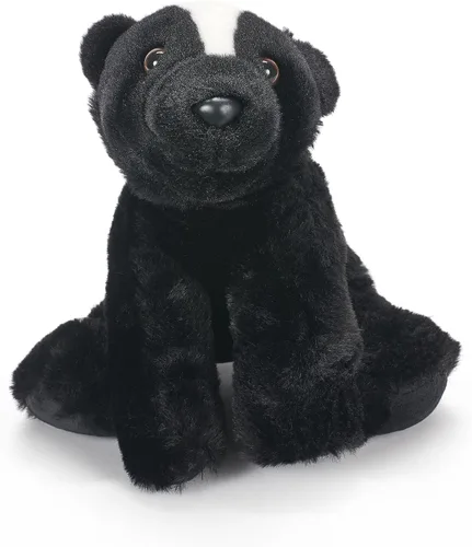 Vista 2 de The Petting Zoo Skunk - Peluche de animales de peluche, regalos para niños, animales salvajes de la vida silvestre, juguete de peluche Skunk de 9