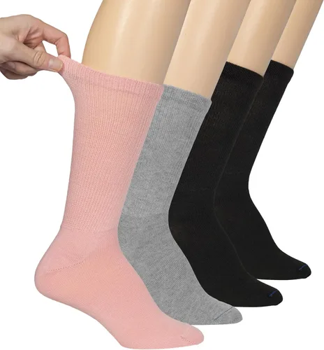 Vista 22 de Dr. Scholl's Calcetines circuladores y diabetes para mujer – Paquetes de 4, 6 y 12 pares – Control de la humedad no vinculante