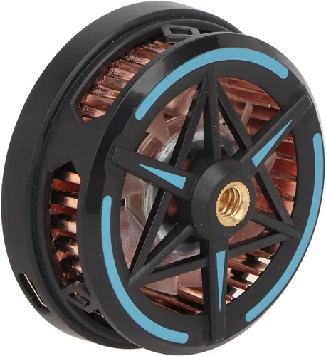 Vista 2 de Mobile Phone Powerful Fan Cooling Technology Magnetic Core Design for Gaming Live Streaming Outdoor Vlog Aluminum Black