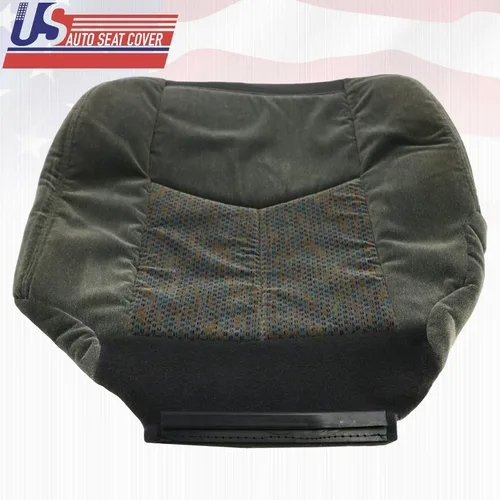 Vista 4 de 2003-2007 para Chevy Silverado 1500 2500 3500 Cubierta de asiento de tela inferior derecha Dk Gris