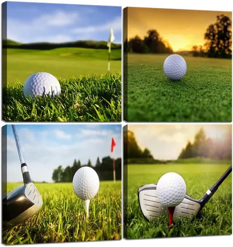 Vista 21 de Pankila Imágenes artísticas para pared de campo de golf, póster en lienzo impreso de golf de Estados Unidos, decoración de pared para sala de estar