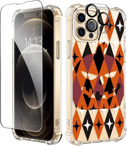 Vista 106 de GVIEWIN - Funda para iPhone 11 con protector de pantalla + protector de lente de cámara, cubierta protectora transparente suave de poliuretano