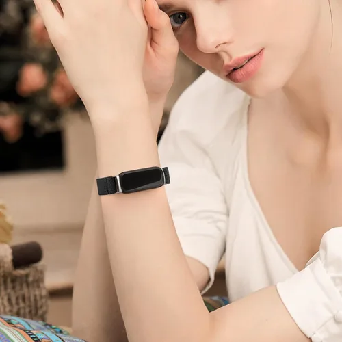 Vista 6 de Vancle Correas elásticas para Fitbit Inspire 3 para mujeres, bandas ajustables y transpirables de nylon elástico compatibles con Fitbit Inspire 3